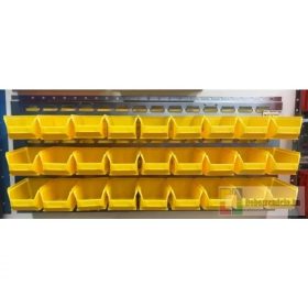   Horganyzott Fali Tartó (440X991mm) Sárga Mh5 Dobozokkal Vízszintes