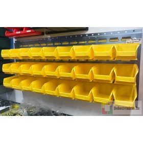   Horganyzott Fali Tartó (440X991mm) Sárga Mh5 Dobozokkal Vízszintes