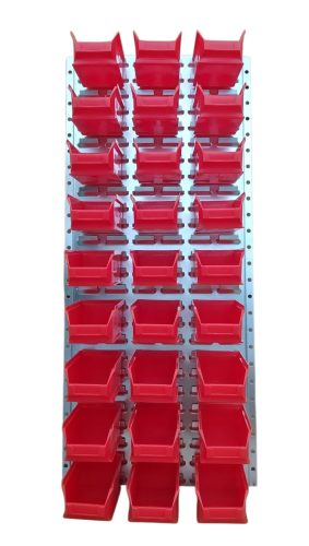 Horganyzott Fali Tartó (991X440mm) Piros Mh5 Dobozokkal