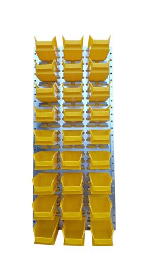 Horganyzott Fali Tartó (991X440mm) Sárga Mh5 Dobozokkal