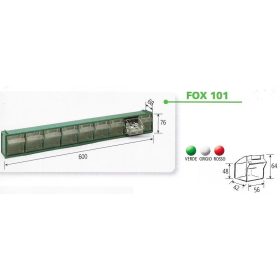 Fox 101 Fali Tároló (9 Fiókos) Zöld