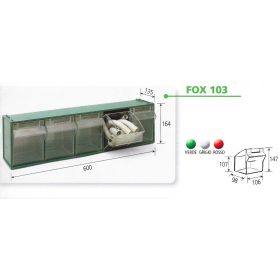 Fox 103 Fali Tároló (5 Fiókkal) Szürke