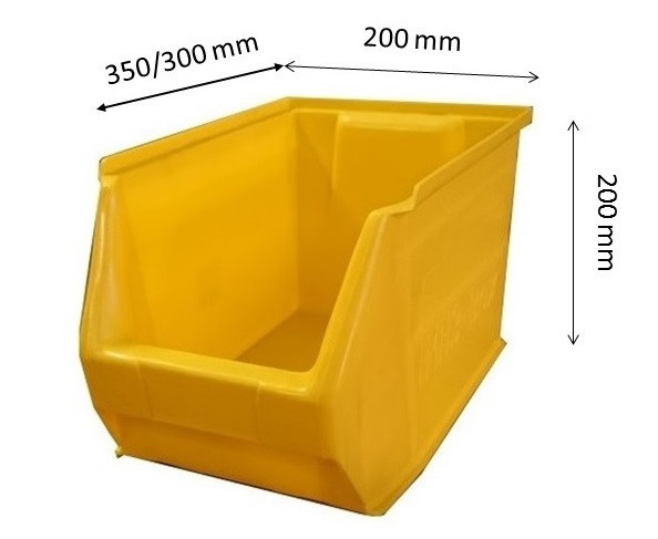 Stack Mh Box Mh3-Box Sárga (350X200X200mm) - MH-BOX, BULL, FOX, VIPA