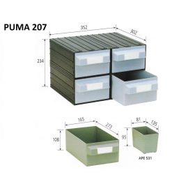 Puma 207 Fiókos Tároló Rendszer